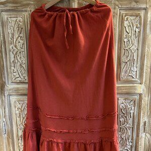 Old Navy 2007 Coral Maxi Skirt Size 10 / 12